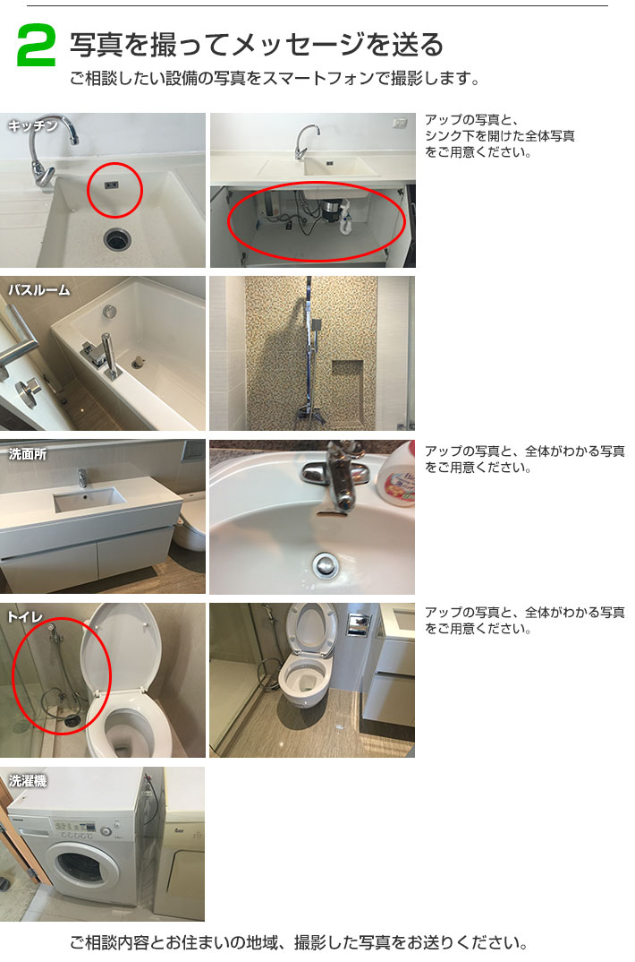 写真を撮ってメッセージを送る